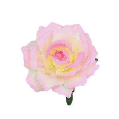 1PC Роза Изкуствени цветя Фиби за булчинско сватбено парти Брошка Дамски щипки за коса Шапки Фестивал за момичета Аксесоар за коса