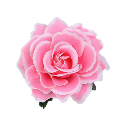 1PC Роза Изкуствени цветя Фиби за булчинско сватбено парти Брошка Дамски щипки за коса Шапки Фестивал за момичета Аксесоар за коса