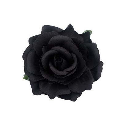 1PC Роза Изкуствени цветя Фиби за булчинско сватбено парти Брошка Дамски щипки за коса Шапки Фестивал за момичета Аксесоар за коса