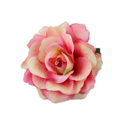 1PC Роза Изкуствени цветя Фиби за булчинско сватбено парти Брошка Дамски щипки за коса Шапки Фестивал за момичета Аксесоар за коса