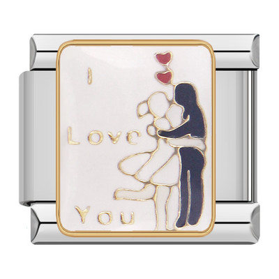 Hapiship uus populaarne mood armas tädi ema isa armastus õetütre võlu lingid sobivad 9 mm roostevabast terasest käevõru meisterdades ehteid DJ132