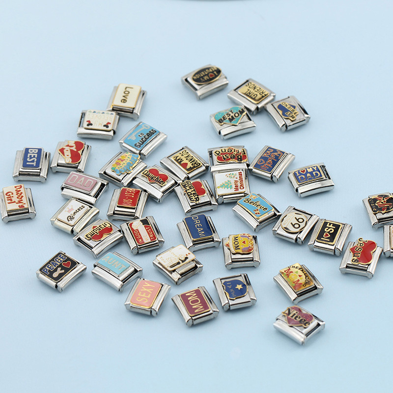 Hapiship uus populaarne mood armas tädi ema isa armastus õetütre võlu lingid sobivad 9 mm roostevabast terasest käevõru meisterdades ehteid DJ132