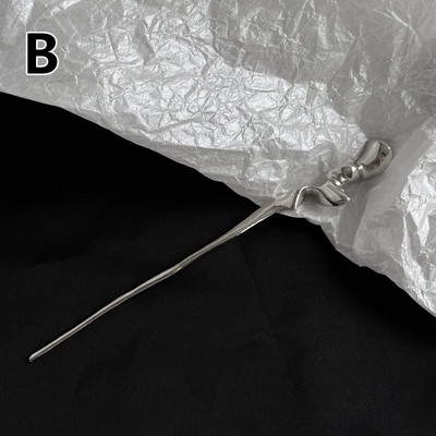 Čínsky štýl vlasových paličiek, kovových vintage paličiek, abstraktných minimalistických vlnových nepravidelných vlasových paličiek, šperkov na pokrývku hlavy