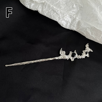 Čínsky štýl vlasových paličiek, kovových vintage paličiek, abstraktných minimalistických vlnových nepravidelných vlasových paličiek, šperkov na pokrývku hlavy