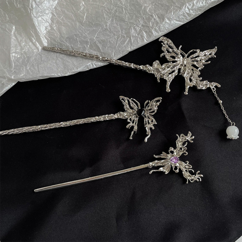 Čínsky štýl vlasových paličiek, kovových vintage paličiek, abstraktných minimalistických vlnových nepravidelných vlasových paličiek, šperkov na pokrývku hlavy