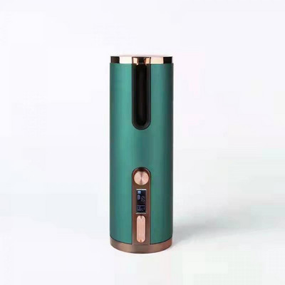 Plaukų suktukai Automatinis belaidis plaukų suktukas, USB įkraunamas LCD ekranas, belaidis keraminis besisukantis garbanojimo bangos plaukų įrankis