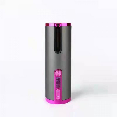 Plaukų suktukai Automatinis belaidis plaukų suktukas, USB įkraunamas LCD ekranas, belaidis keraminis besisukantis garbanojimo bangos plaukų įrankis