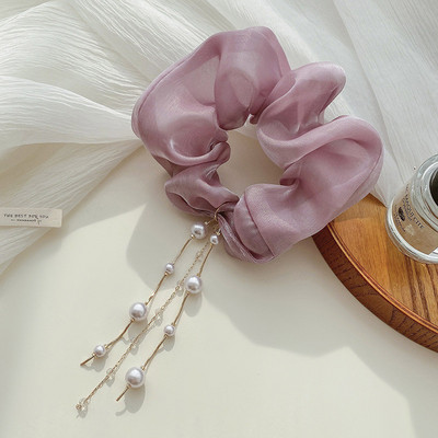 Mielos mergaitės kutas storosios žarnos plaukų apskritimas, guminė juostelė, plaukų pakabukas perlų plaukų virvė, moteriška elastinga plaukų uodega galvos apdangalai