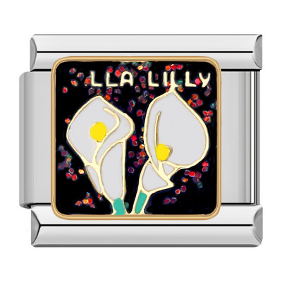 Hapiship New Fashion Women Girls Pretty Glaze Rose Flower Charm Links Fit 9mm Narukvica od nehrđajućeg čelika DIY Izrada nakita DJ027