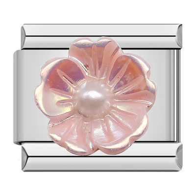 Hapiship New Fashion Women Girls Pretty Glaze Rose Flower Charm Links Fit 9mm Narukvica od nehrđajućeg čelika DIY Izrada nakita DJ027