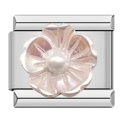 Hapiship New Fashion Women Girls Pretty Glaze Rose Flower Charm Links Fit 9mm Narukvica od nehrđajućeg čelika DIY Izrada nakita DJ027