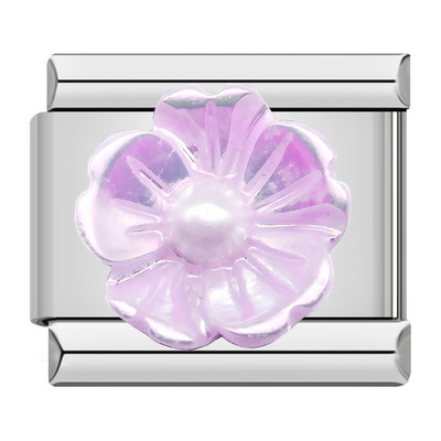 Hapiship New Fashion Women Girls Pretty Glaze Rose Flower Charm Links Fit 9mm Narukvica od nehrđajućeg čelika DIY Izrada nakita DJ027