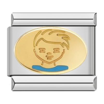 Hapiship Romantikus Szivárvány színű Szív Virág Szárny Olasz Charm Linkek Fit 9mm Rozsdamentes acél karkötő Ékszer barkács készítés DJ481