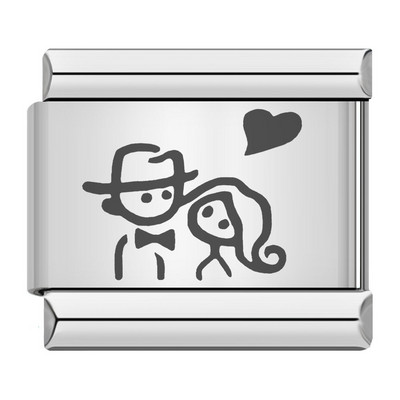 Hapiship Moda Mačka Pas Dječak Djevojčice Srce Kruna Talijanski Veze Šarm Fit 9 mm Narukvica od nehrđajućeg čelika Izrada nakita DIY DJ095