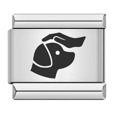 Hapiship Moda Mačka Pas Dječak Djevojčice Srce Kruna Talijanski Veze Šarm Fit 9 mm Narukvica od nehrđajućeg čelika Izrada nakita DIY DJ095