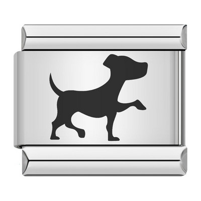 Hapiship Moda Mačka Pas Dječak Djevojčice Srce Kruna Talijanski Veze Šarm Fit 9 mm Narukvica od nehrđajućeg čelika Izrada nakita DIY DJ095