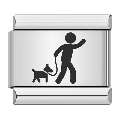 Hapiship Moda Mačka Pas Dječak Djevojčice Srce Kruna Talijanski Veze Šarm Fit 9 mm Narukvica od nehrđajućeg čelika Izrada nakita DIY DJ095