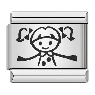 Hapiship Moda Mačka Pas Dječak Djevojčice Srce Kruna Talijanski Veze Šarm Fit 9 mm Narukvica od nehrđajućeg čelika Izrada nakita DIY DJ095