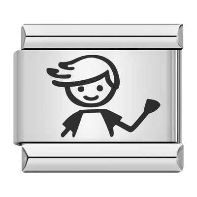 Hapiship Moda Mačka Pas Dječak Djevojčice Srce Kruna Talijanski Veze Šarm Fit 9 mm Narukvica od nehrđajućeg čelika Izrada nakita DIY DJ095