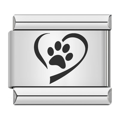 Hapiship Moda Mačka Pas Dječak Djevojčice Srce Kruna Talijanski Veze Šarm Fit 9 mm Narukvica od nehrđajućeg čelika Izrada nakita DIY DJ095