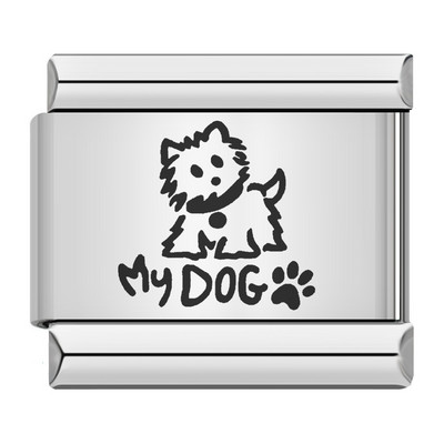 Hapiship Moda Mačka Pas Dječak Djevojčice Srce Kruna Talijanski Veze Šarm Fit 9 mm Narukvica od nehrđajućeg čelika Izrada nakita DIY DJ095