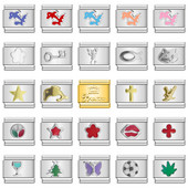 Hapiship Fashion Butterfly Dolphin Cross Flower Star Italian Links Charm Fit 9mm Nerūdijančio plieno apyrankės papuošalų gamyba DJ463