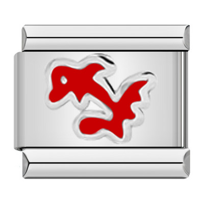 Hapiship Fashion Butterfly Dolphin Cross Flower Star Italian Links Charm Fit 9mm Nerūdijančio plieno apyrankės papuošalų gamyba DJ463