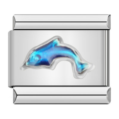 Hapiship Fashion Butterfly Dolphin Cross Flower Star Italian Links Charm Fit 9mm Nerūdijančio plieno apyrankės papuošalų gamyba DJ463