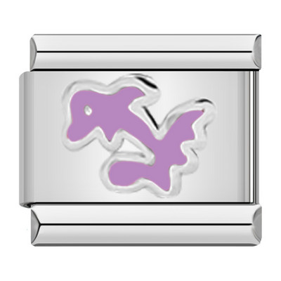 Hapiship Fashion Butterfly Dolphin Cross Flower Star Italian Links Charm Fit 9mm Nerūdijančio plieno apyrankės papuošalų gamyba DJ463