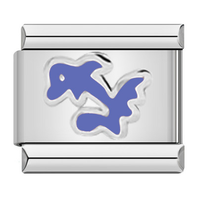 Hapiship Fashion Butterfly Dolphin Cross Flower Star Italian Links Charm Fit 9mm Nerūdijančio plieno apyrankės papuošalų gamyba DJ463