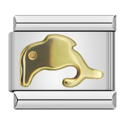 Hapiship Fashion Butterfly Dolphin Cross Flower Star Italian Links Charm Fit 9mm Nerūdijančio plieno apyrankės papuošalų gamyba DJ463