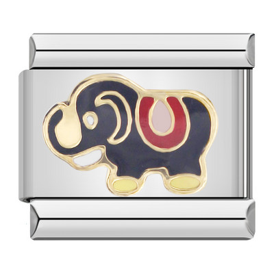 Hapiship New Horse Love Butterfly Mom Dog Mootorratas Mom Elephant Charm Fit 9mm Käevõru roostevabast terasest ehete valmistamine DJ003