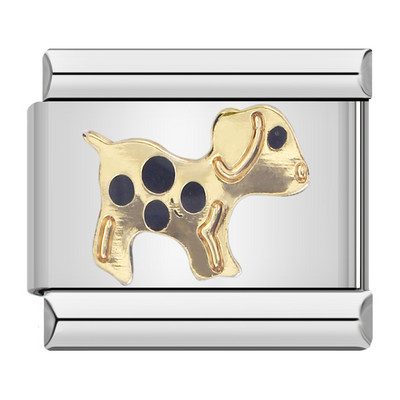 Hapiship New Horse Love Butterfly Mom Dog Mootorratas Mom Elephant Charm Fit 9mm Käevõru roostevabast terasest ehete valmistamine DJ003