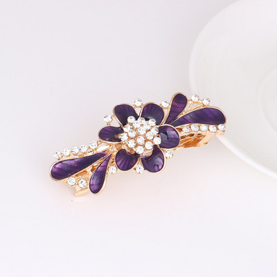 Naujas blizgantis cirkonio žiedas pavasarinis plaukų segtukas retro viršutinis segtukas atgal galvos segtukas elegantiškas moteriškas mados laisvalaikio dovana plaukų aksesuarai