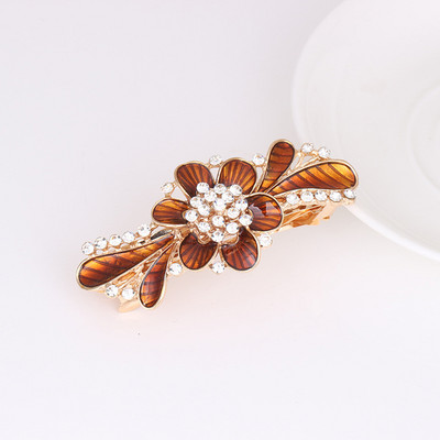 Naujas blizgantis cirkonio žiedas pavasarinis plaukų segtukas retro viršutinis segtukas atgal galvos segtukas elegantiškas moteriškas mados laisvalaikio dovana plaukų aksesuarai