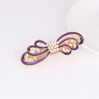 Naujas blizgantis cirkonio žiedas pavasarinis plaukų segtukas retro viršutinis segtukas atgal galvos segtukas elegantiškas moteriškas mados laisvalaikio dovana plaukų aksesuarai