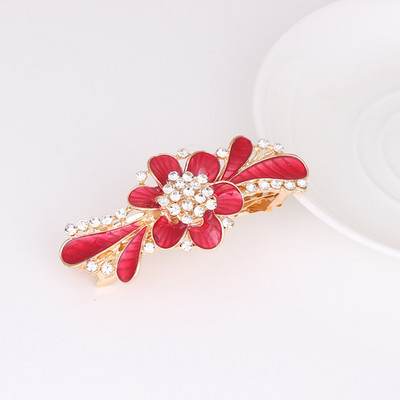 Naujas blizgantis cirkonio žiedas pavasarinis plaukų segtukas retro viršutinis segtukas atgal galvos segtukas elegantiškas moteriškas mados laisvalaikio dovana plaukų aksesuarai