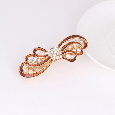 Naujas blizgantis cirkonio žiedas pavasarinis plaukų segtukas retro viršutinis segtukas atgal galvos segtukas elegantiškas moteriškas mados laisvalaikio dovana plaukų aksesuarai