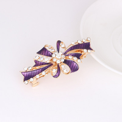 Naujas blizgantis cirkonio žiedas pavasarinis plaukų segtukas retro viršutinis segtukas atgal galvos segtukas elegantiškas moteriškas mados laisvalaikio dovana plaukų aksesuarai