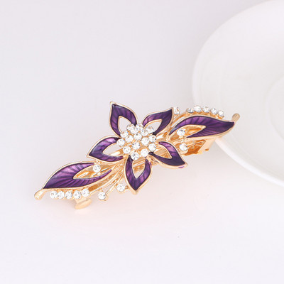 Naujas blizgantis cirkonio žiedas pavasarinis plaukų segtukas retro viršutinis segtukas atgal galvos segtukas elegantiškas moteriškas mados laisvalaikio dovana plaukų aksesuarai