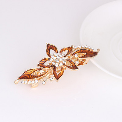 Naujas blizgantis cirkonio žiedas pavasarinis plaukų segtukas retro viršutinis segtukas atgal galvos segtukas elegantiškas moteriškas mados laisvalaikio dovana plaukų aksesuarai