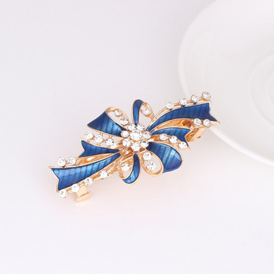 Naujas blizgantis cirkonio žiedas pavasarinis plaukų segtukas retro viršutinis segtukas atgal galvos segtukas elegantiškas moteriškas mados laisvalaikio dovana plaukų aksesuarai