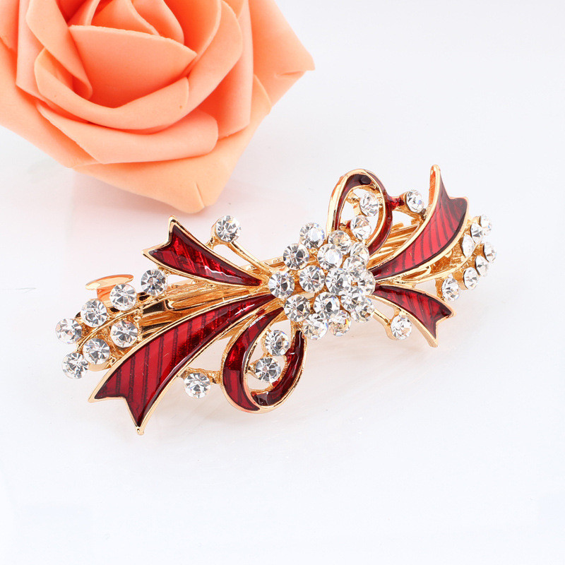 Naujas blizgantis cirkonio žiedas pavasarinis plaukų segtukas retro viršutinis segtukas atgal galvos segtukas elegantiškas moteriškas mados laisvalaikio dovana plaukų aksesuarai