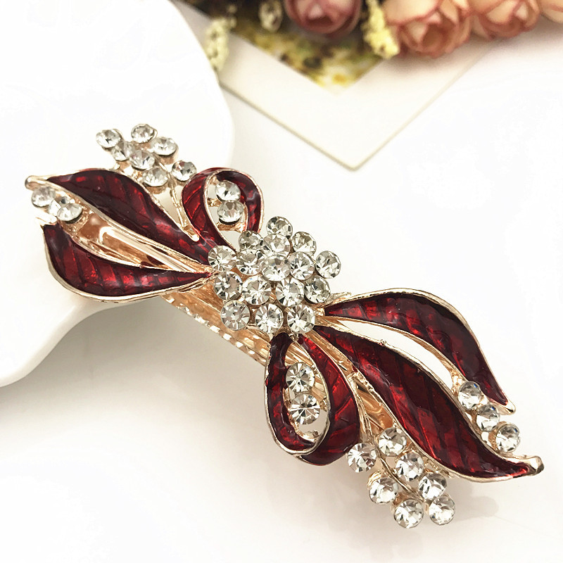 Naujas blizgantis cirkonio žiedas pavasarinis plaukų segtukas retro viršutinis segtukas atgal galvos segtukas elegantiškas moteriškas mados laisvalaikio dovana plaukų aksesuarai