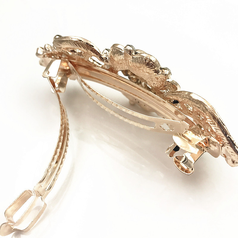 Naujas blizgantis cirkonio žiedas pavasarinis plaukų segtukas retro viršutinis segtukas atgal galvos segtukas elegantiškas moteriškas mados laisvalaikio dovana plaukų aksesuarai