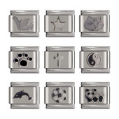 Hapiship New Original Daisy Fashion Cross Football Star Charm Links, tinka 9 mm apyrankei iš nerūdijančio plieno „pasidaryk pats“ DJtop66