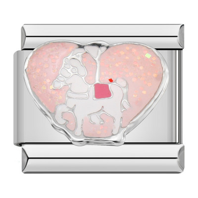 Hapiship Fashion Glaze Süda Päikese Lill Jänes Itaalia Lingid Charm Fit 9mm Käevõru Roostevabast Terasest Ehted Ise isetegemine DJ542