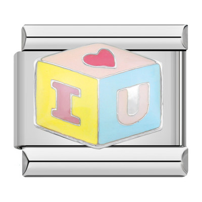 Hapiship Fashion Glaze Süda Päikese Lill Jänes Itaalia Lingid Charm Fit 9mm Käevõru Roostevabast Terasest Ehted Ise isetegemine DJ542