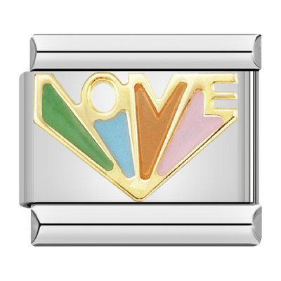 Hapiship Nouă, originală, culoare margaretă, dragoste, fluture, stea, farmec, legături italiene, se potrivesc cu brățară de 9 mm, fabricarea de bijuterii din oțel inoxidabil DJ512