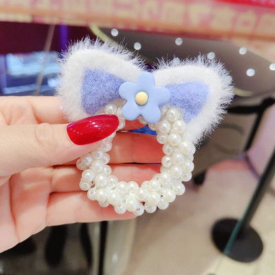 Fashion Pearl Crown Princess Benzi pentru păr Benzi elastice de cauciuc Minge pentru copii Legături pentru cocuri Accesorii pentru coafarea părului